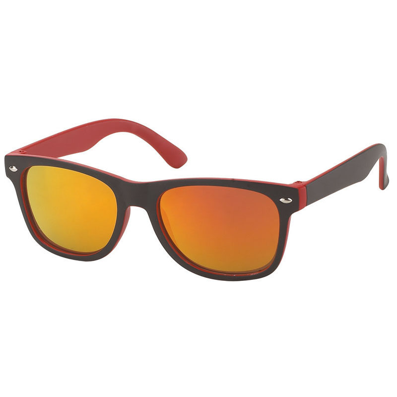 Ochelari de soare pentru copii Wayfarer roșii și negri